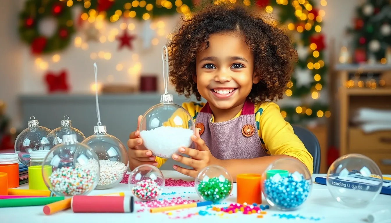 clear ornament craft ideas